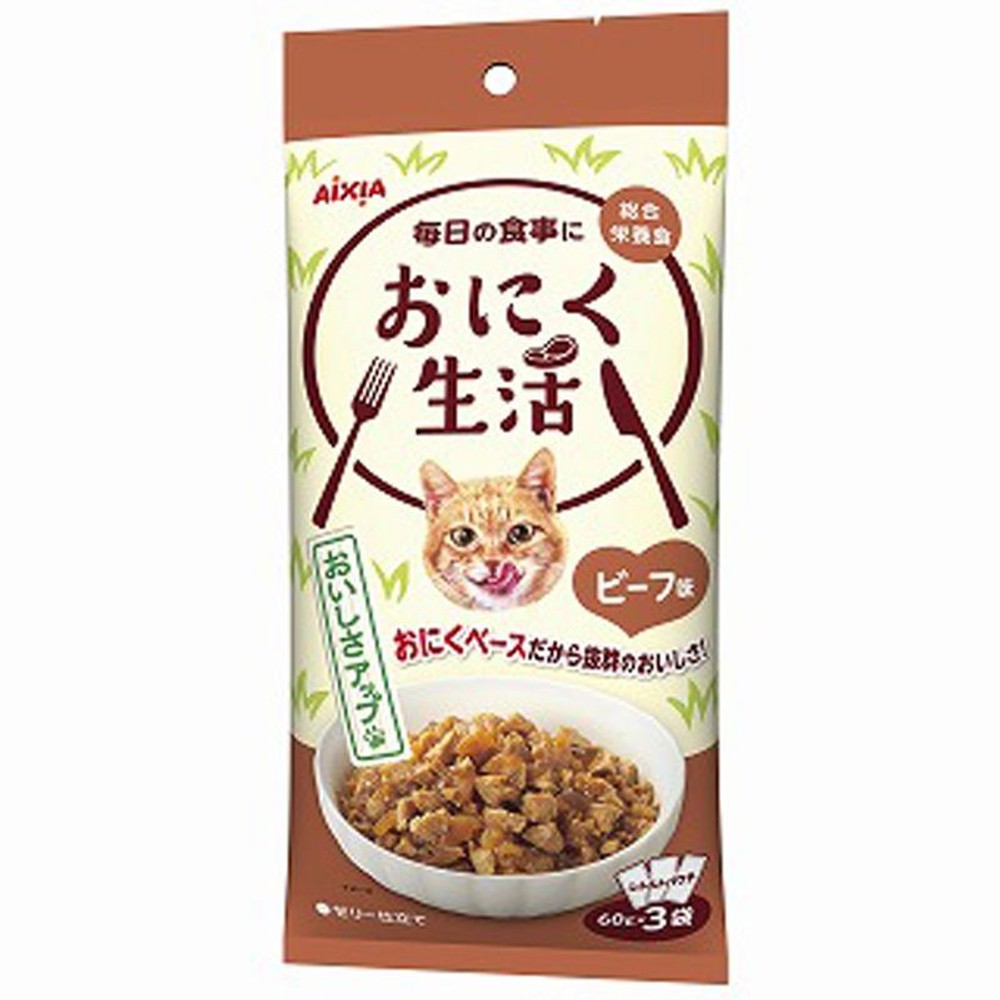 アイシア　おにく生活　ビーフ味　180ｇ, ビーフ味, 180g