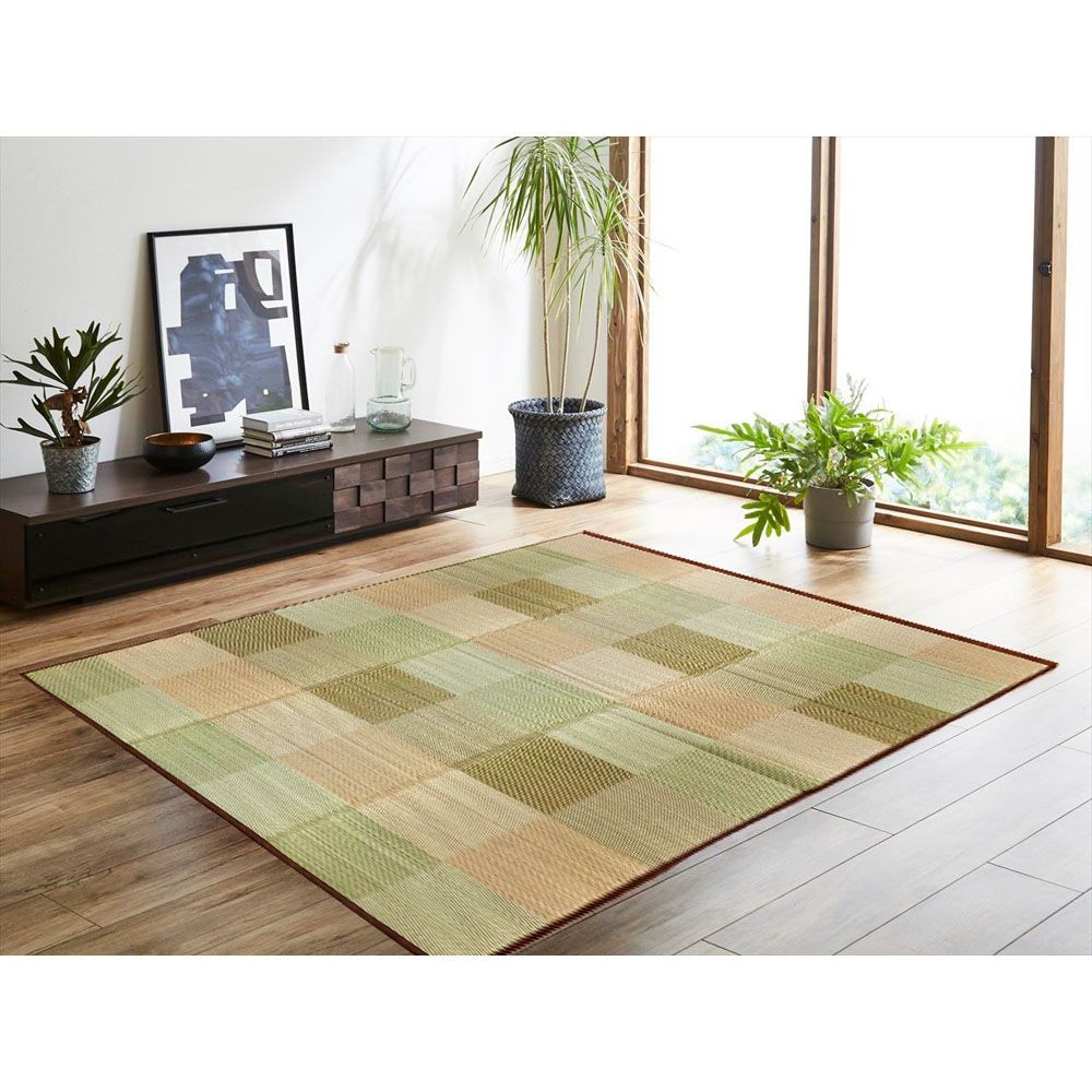 撥水・防ダニい草ラグ　クレル　約190ＸＢＲ　190Ｘ250ｃｍ, その他カラー１, その他サイズ１