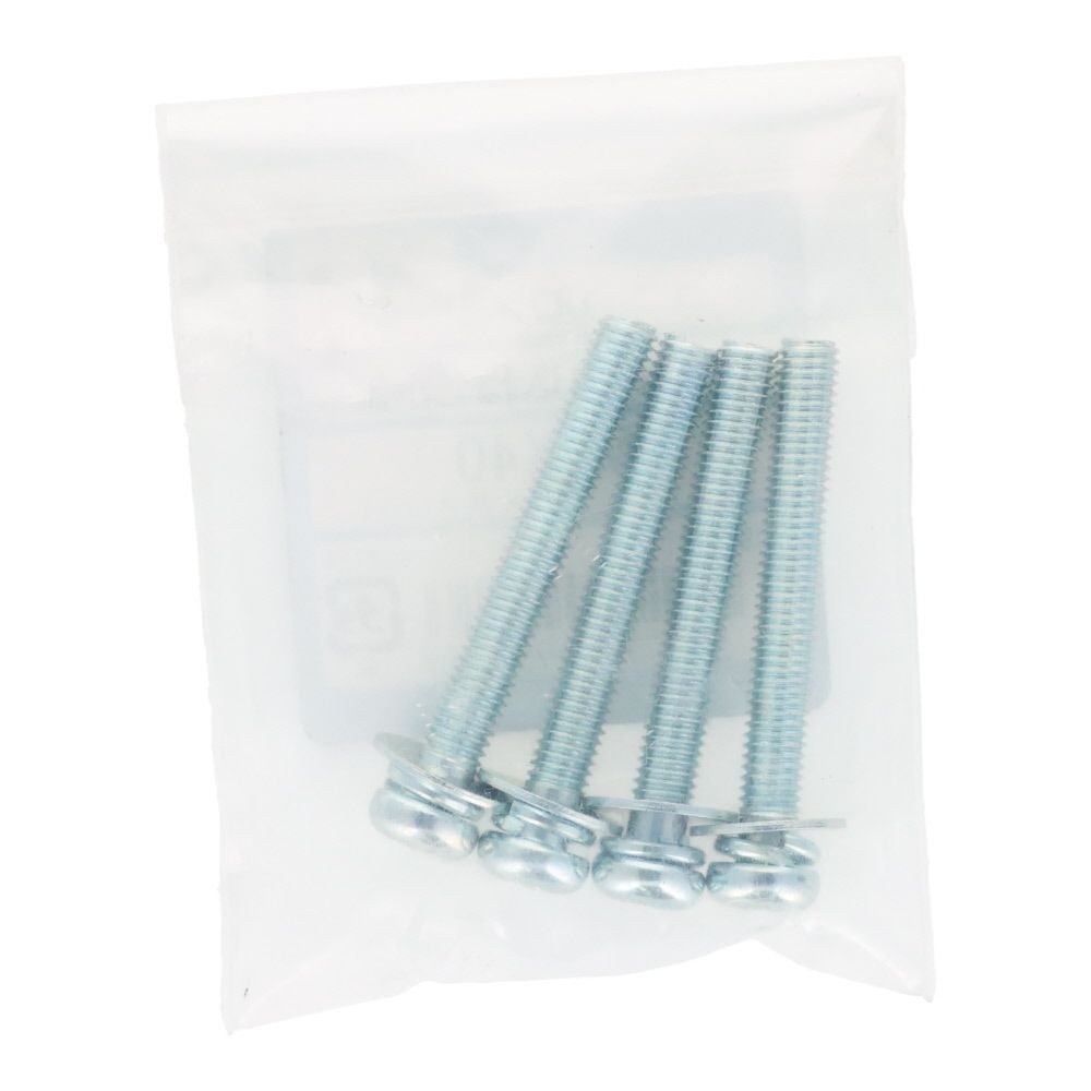 座金組込ねじ　Ｐー３　ユニクロ　Ｍ５&times;４０　４本入, ねじ, M5&times;40