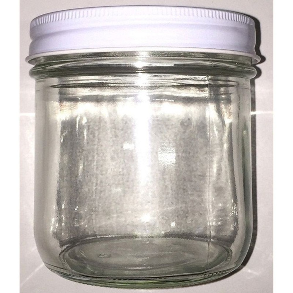 ガラス保存容器　広口　ふた付, 透明（600）, 600ml