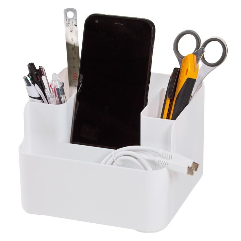 ウイザ WIZ'A重なる小物収納ケース, ホワイト（S）, Sサイズ