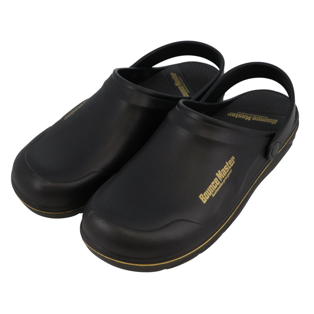 紳士　ＢＭ防滑高弾力　タウンサンダル　ＢＫＧＤ　３Ｌ, ブラック&times;ゴールド, 3Lサイズ