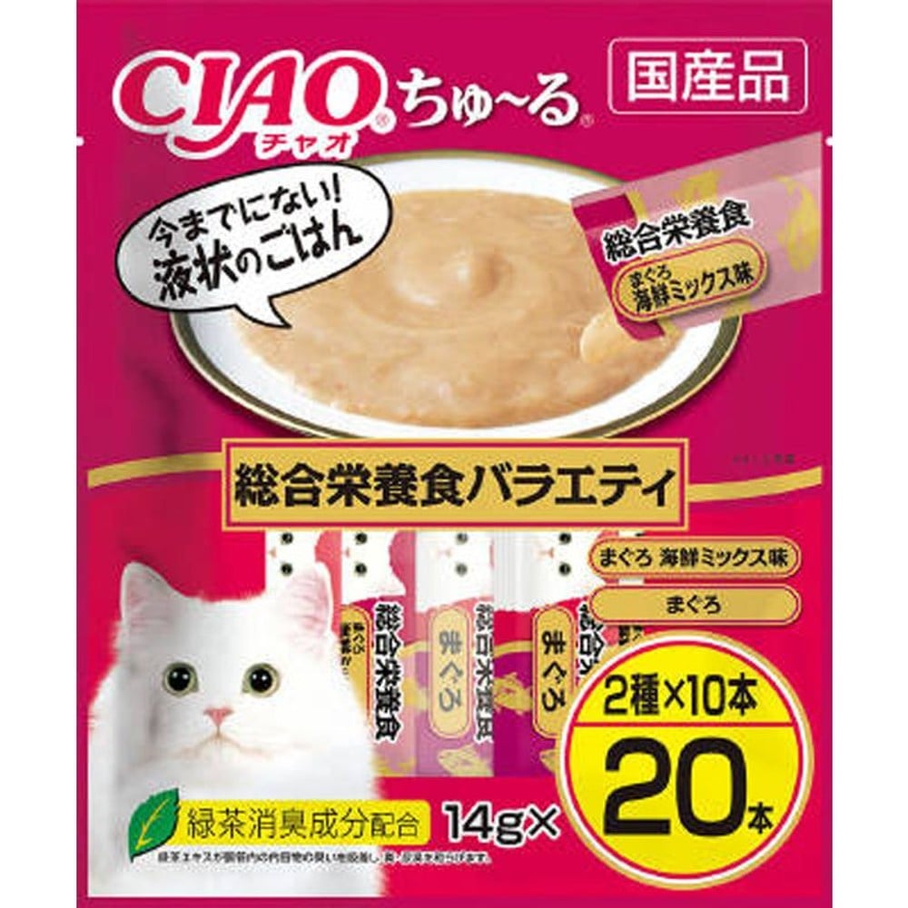 いなば　チャオちゅーる　総合栄養食Ｖ　14ｇ&times;20本, 総合栄養食バラエティ, 14g&times;20本