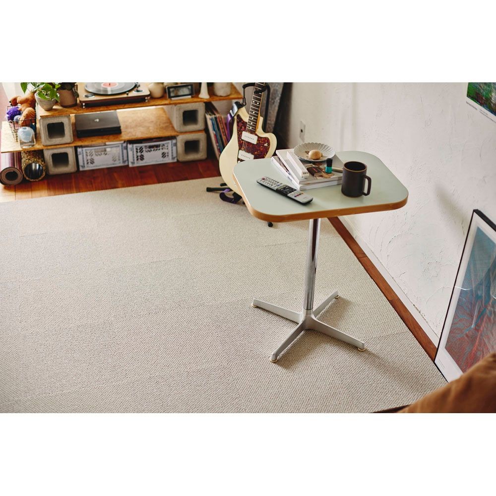 東リ　遮音タイルカーペット　ＡＫ8001ＳＣ &times;10個セット, ベージュ, 40cm