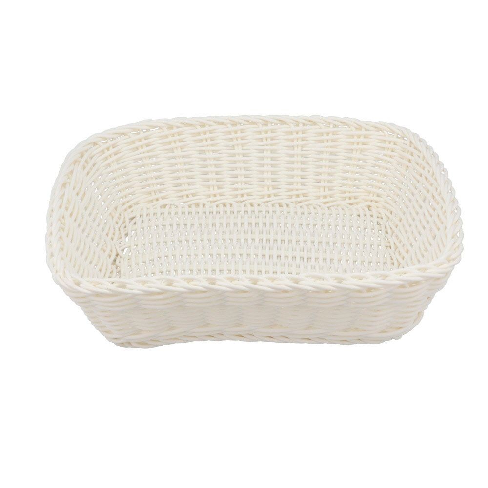 水洗いできるバスケット　レクタングル　Ｌ　ホワイト, ホワイト, L