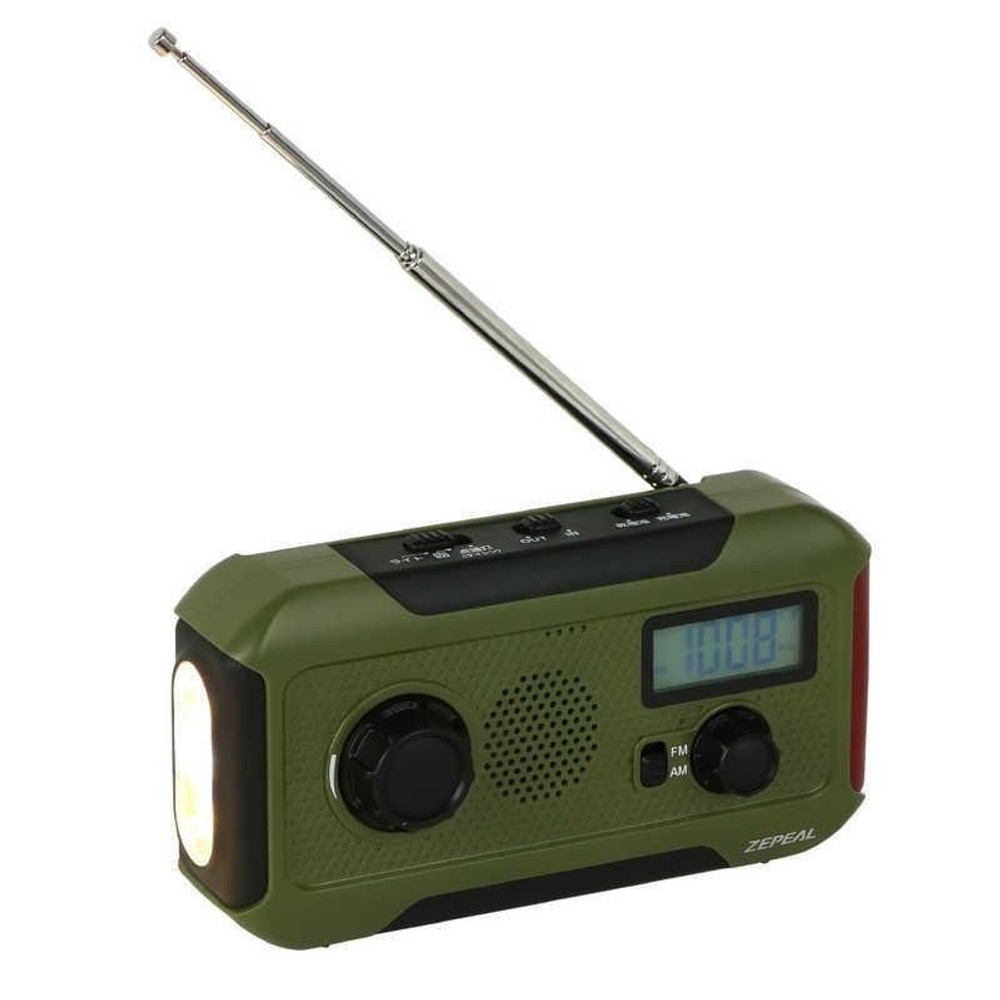 ゼピール手回し充電ラジオライト   DJL-H363, グリーン, DJL-H363