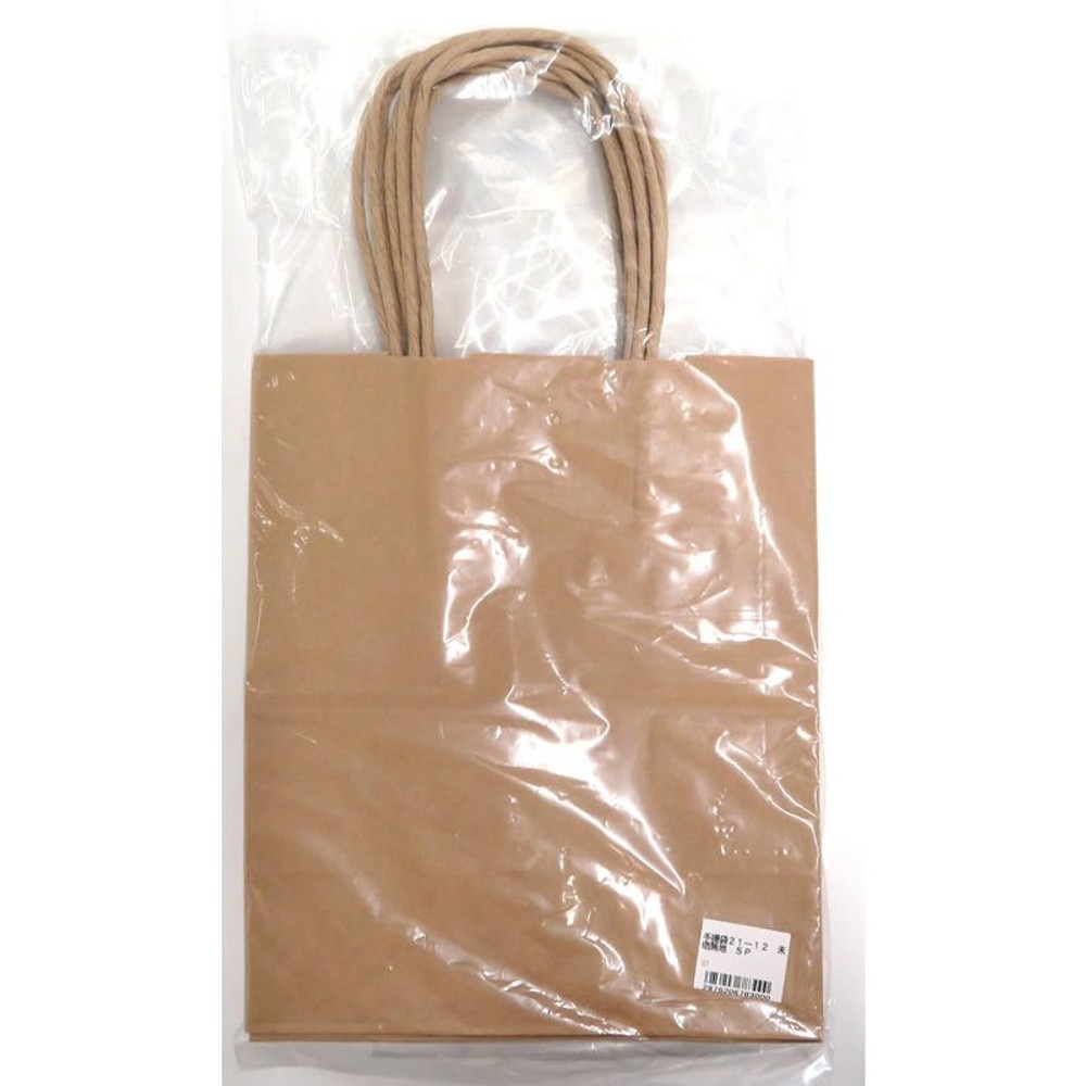 手提袋21―12　未晒無地　5Ｐ, その他カラー１, その他サイズ１
