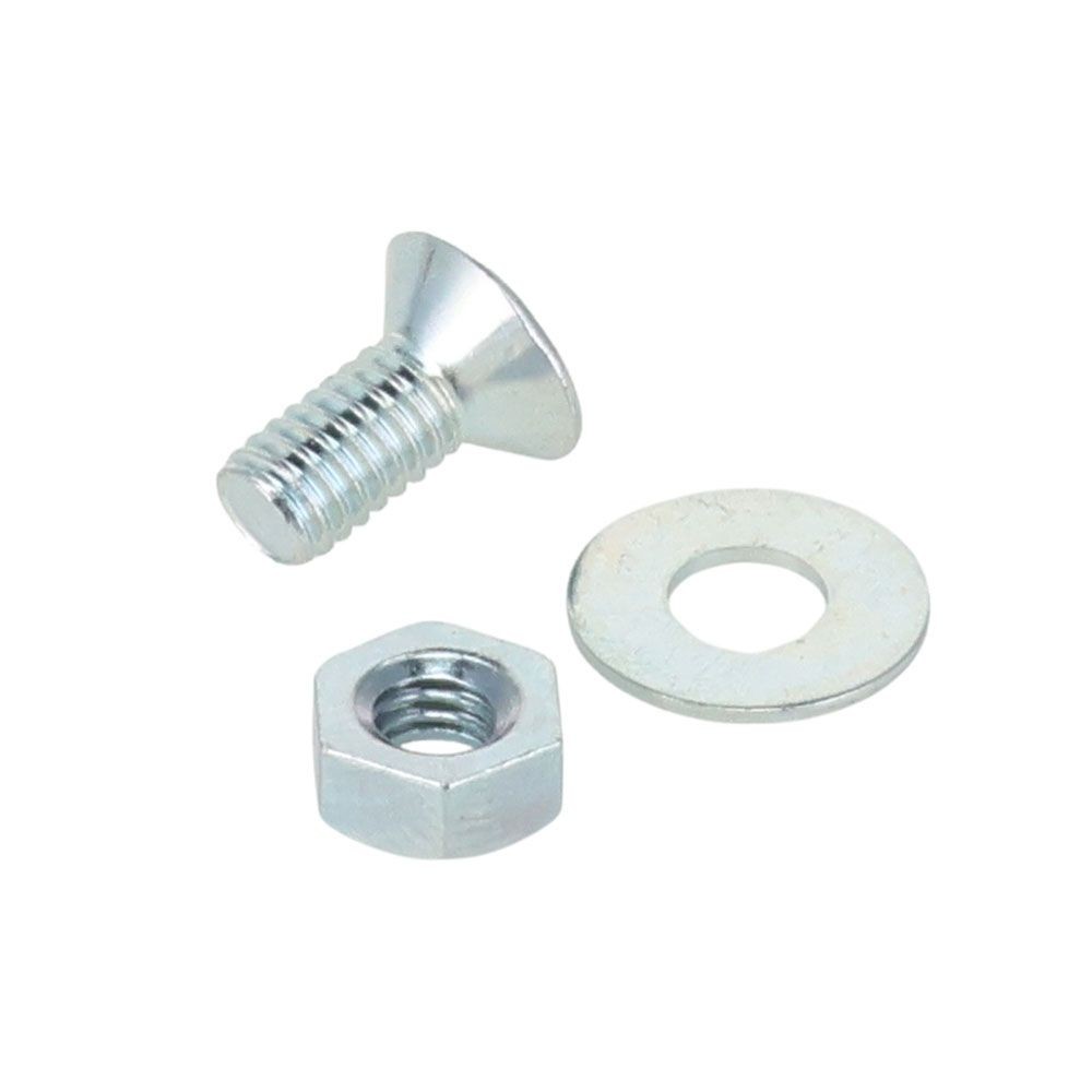 小ねじ　皿　鉄　ユニクロメッキ　Ｍ３．５&times;８　１０本入　小袋, シルバー, M3.5&times;8mm