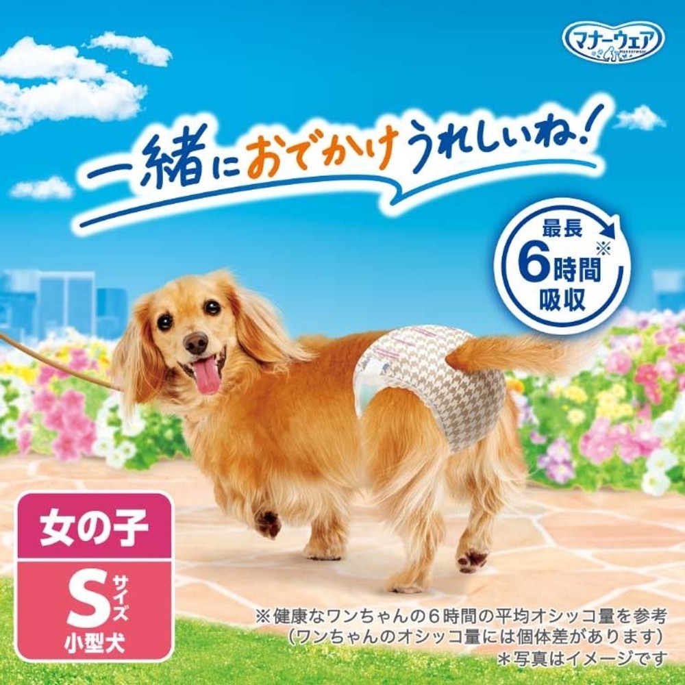 マナーウェア女の子用　小型犬用Ｓサイズ　36枚, 女の子用, Sサイズ 36枚