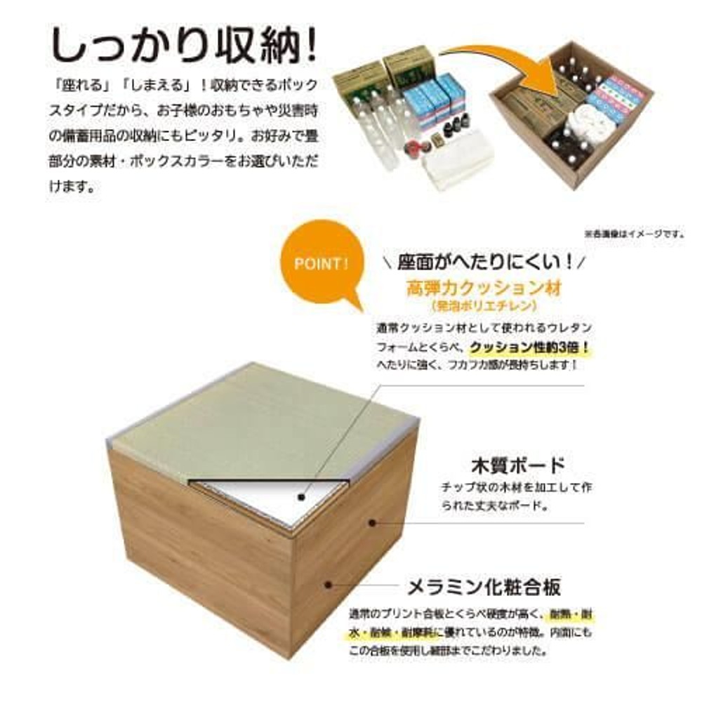 畳ボックス  ロー 樹脂製, グレー, その他サイズ１