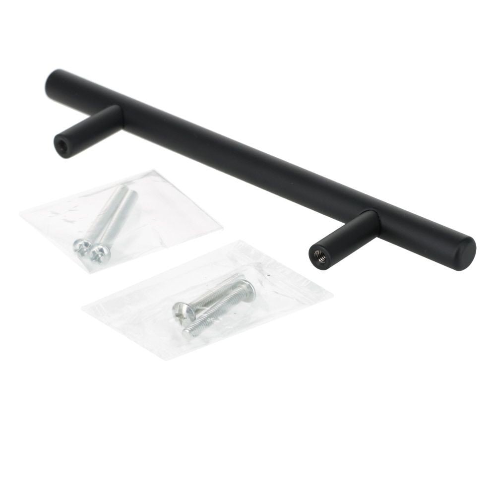 ハイロジック　ポールハンドル　ピッチ96mm　黒ニッケル, 黒, 156mm