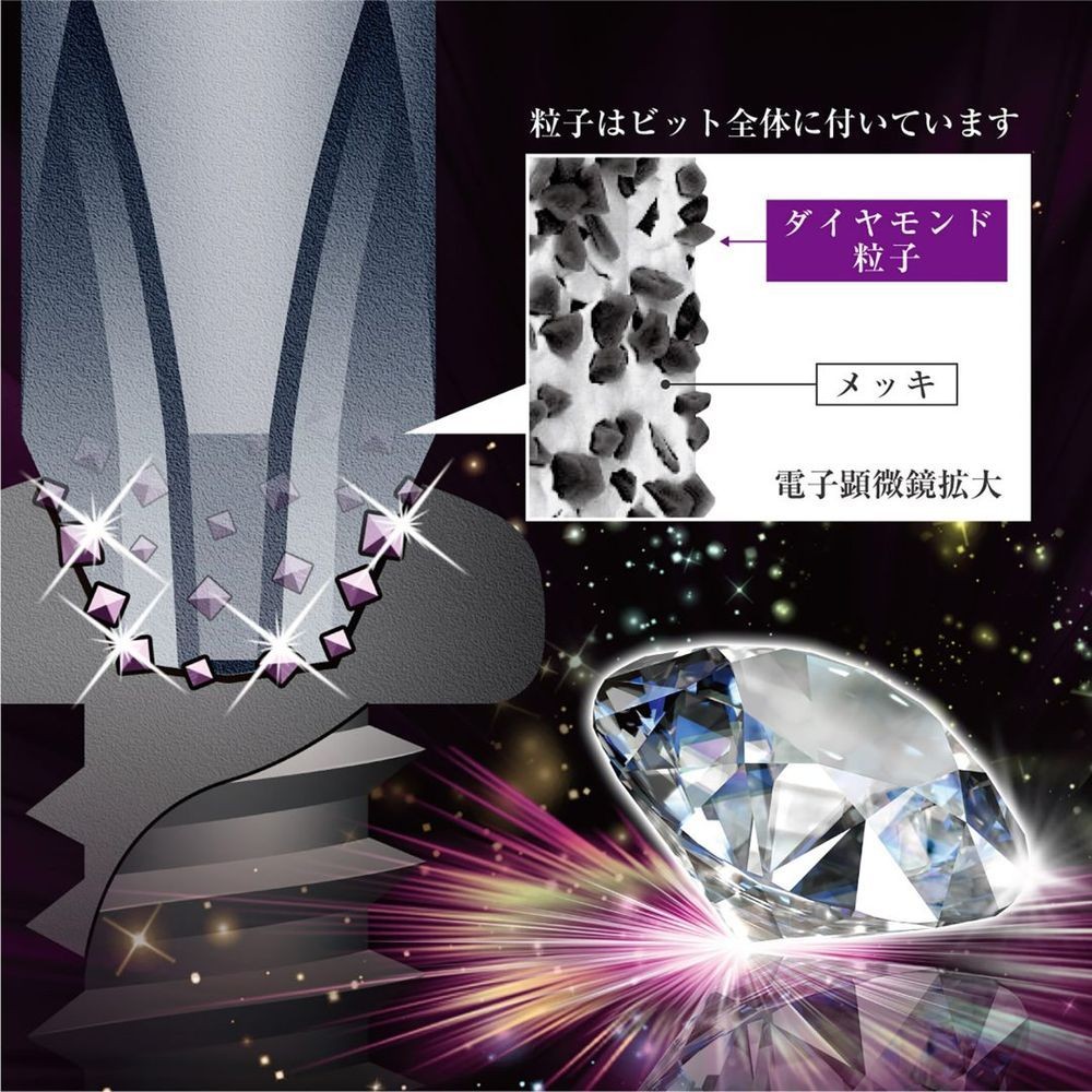アネックスツール（ANEX） ダイヤモンド龍靭ビット　スリムタイプ　１本組　＋２&times;６５ ADRS-2065, スリム, (+)2&times;65