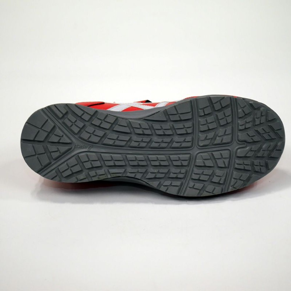 【数量限定】【25.0ｃｍ在庫限り】アシックス（ASICS） ウィンジョブＣＰ３０１セーフティシューズ　レッド&times;グレー, レッド, 25.0cm