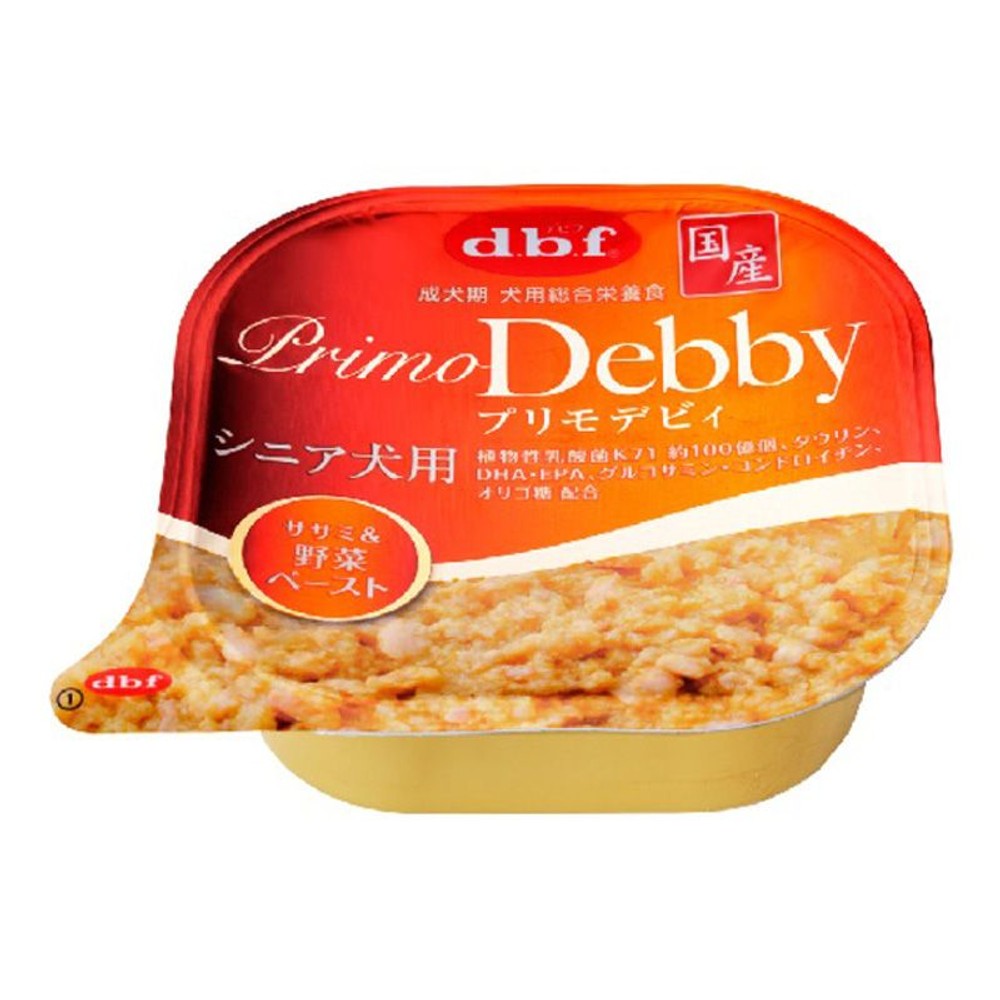 デビフ　プリモデビィ　シニア犬　ササミ野菜ペースト　95ｇ, シニア犬 ササミ野菜ペースト, 95g