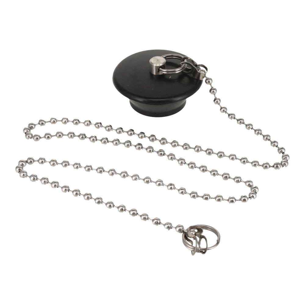 バス用ゴム栓　クサリ付, VH27-28, 約26〜28mm