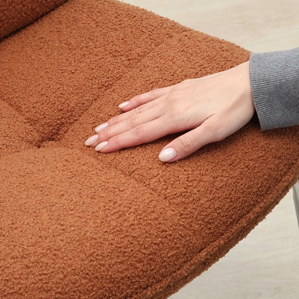 不二貿易 ダイニングチェア　ルル　ＯＲ【メーカー直送・代引不可】, オレンジ, 幅550mm&times;奥行600mm&times;高さ810mm