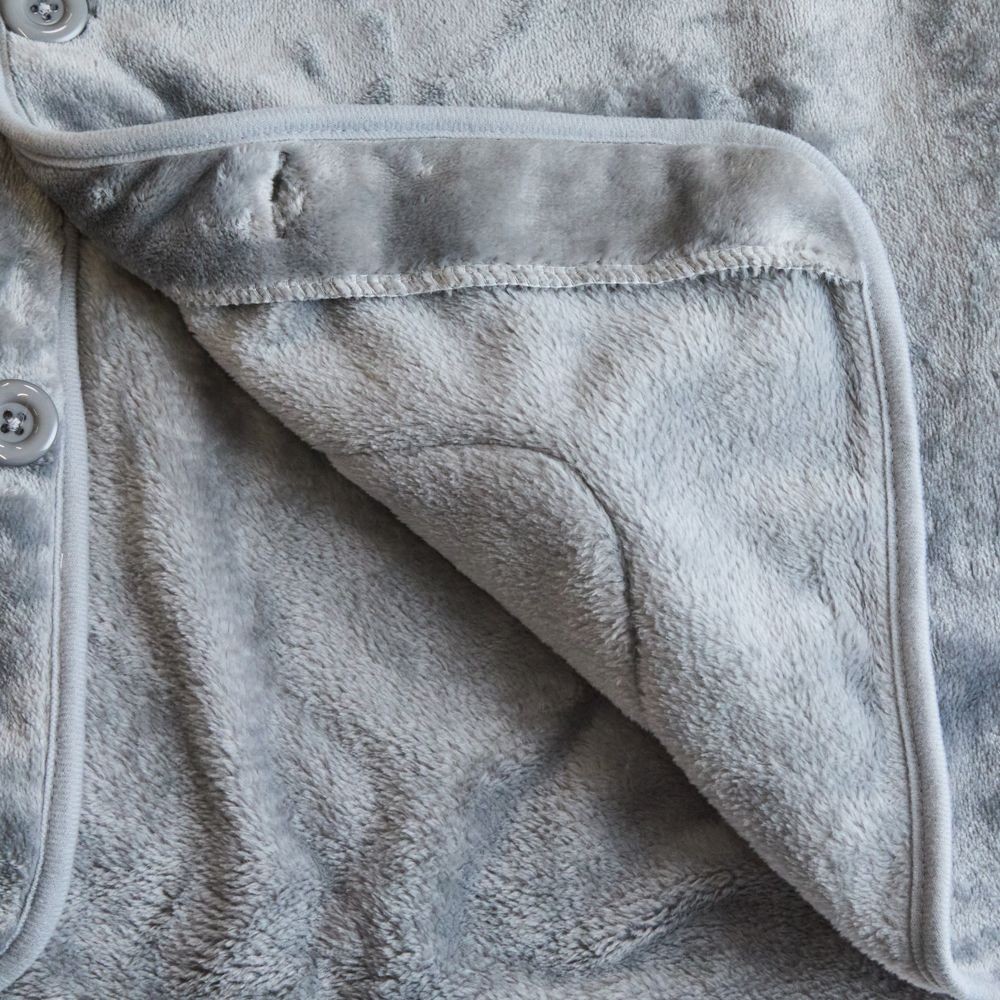 WIZ'A　ウィザ　ベストタイプの着る毛布　グレー, グレー, 着丈70cm