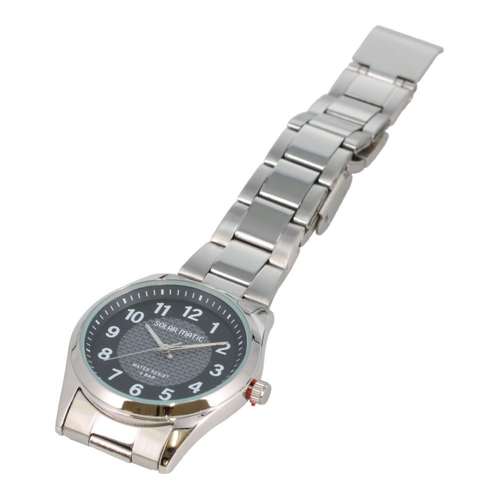 クレファー　アナログウォッチ　ソーラー　メンズ, シルバー, メンズ