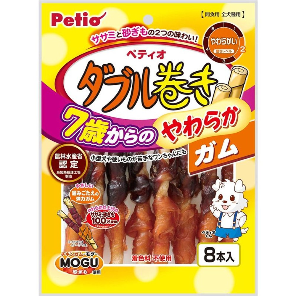ＰＴ　ダブル巻き7歳から柔らかガム　8本, 7歳以上, 8本入