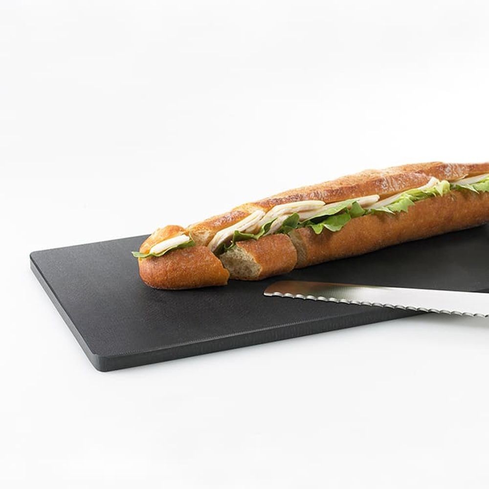 ヨシカワ EAトCO ita ロング カッティングボード Ita long cutting board, ブラック, 幅390mm&times;奥行170mm&times;高さ10mm