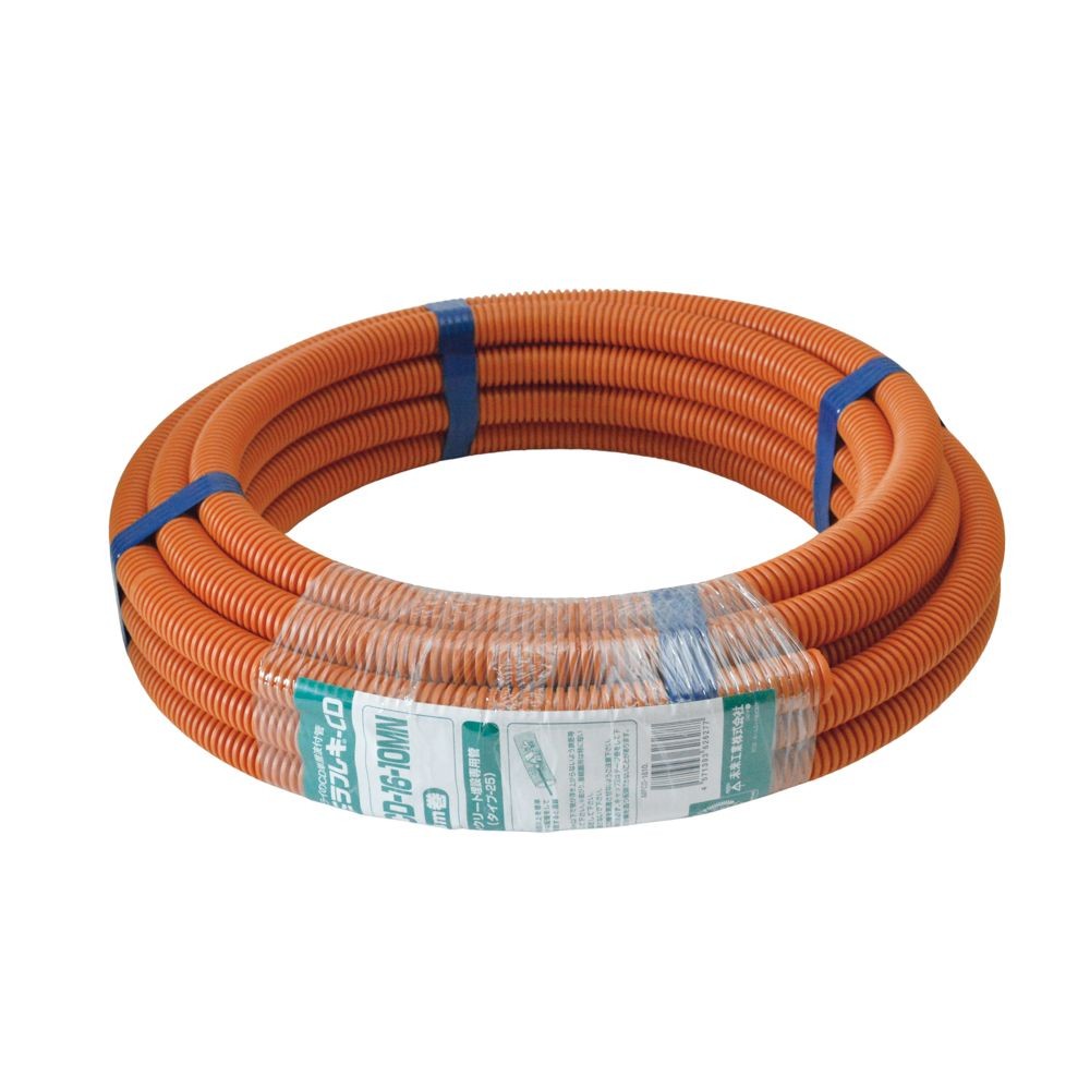 未来 CD管 オレンジ 10m MFCD-1610, オレンジ, 10m巻