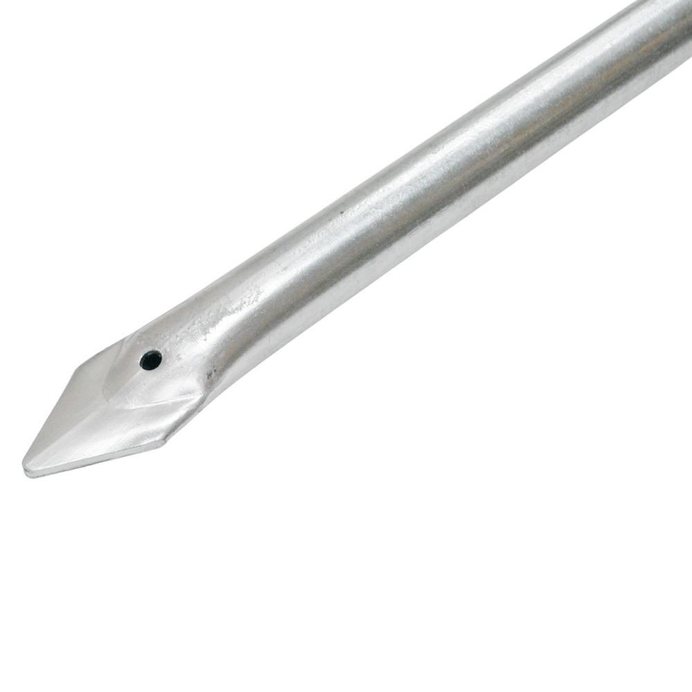 頑丈なアメリカン杭　シルバー　約Φ３２Ｘ１５００ｍｍ, シルバー, 1500mm