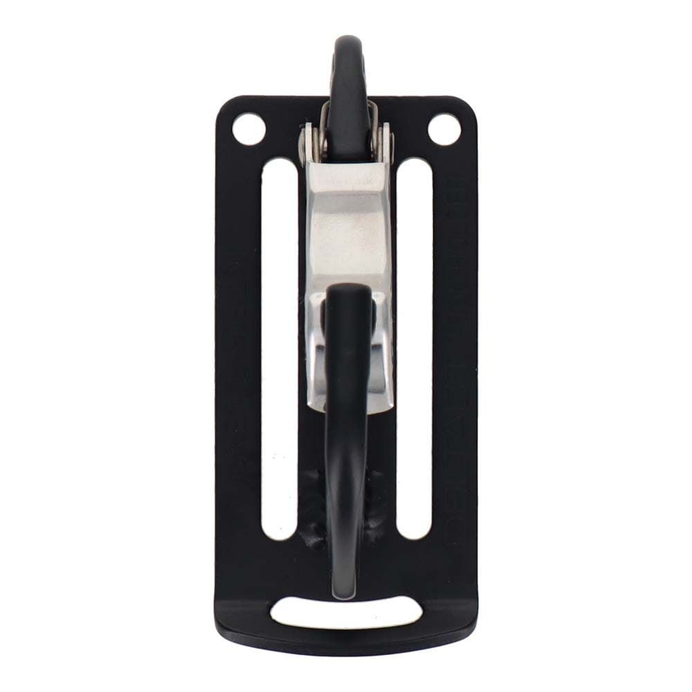 DBLTACT 軽量アルミツールフック　湾曲ゲート×爪付き　シングル　マットブラックDT-ABS-B, マットブラック, DT-ABS-B