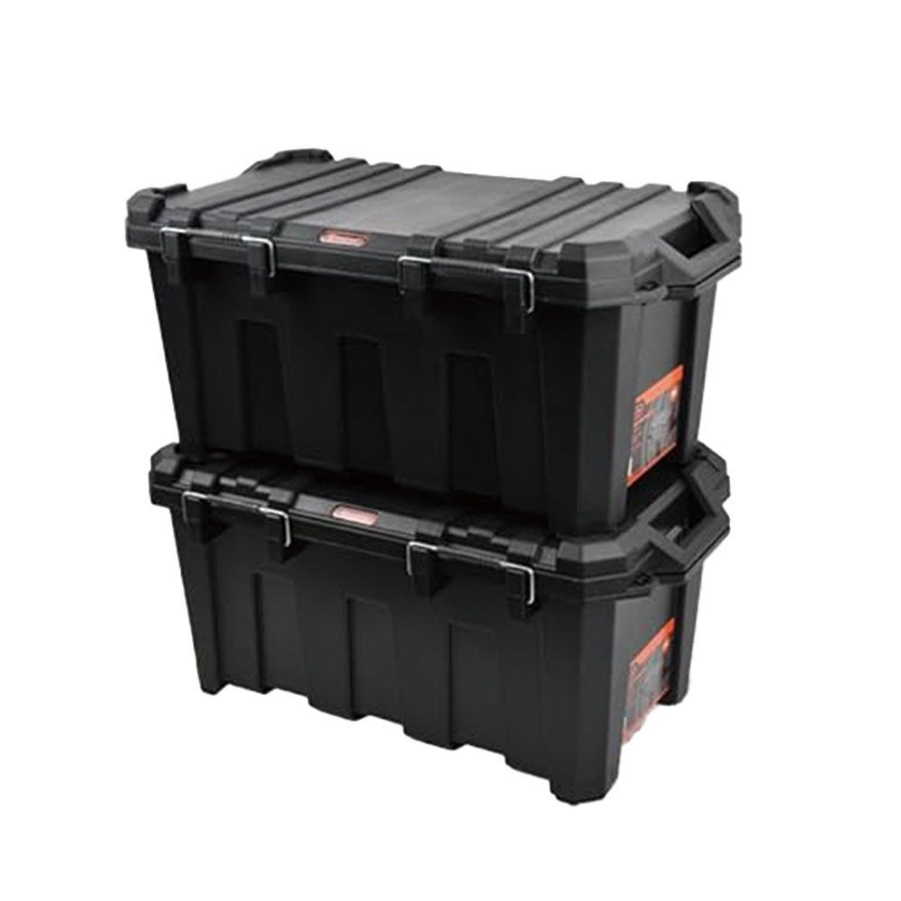 タクティクス コンテナボックス 80L 幅850&times;奥行490&times;高さ390mm, 黒, 85L