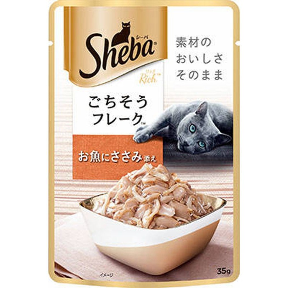 シーバリッチごちそうフレークお魚にささみ添え35ｇ, お魚にささみ添え, 35g