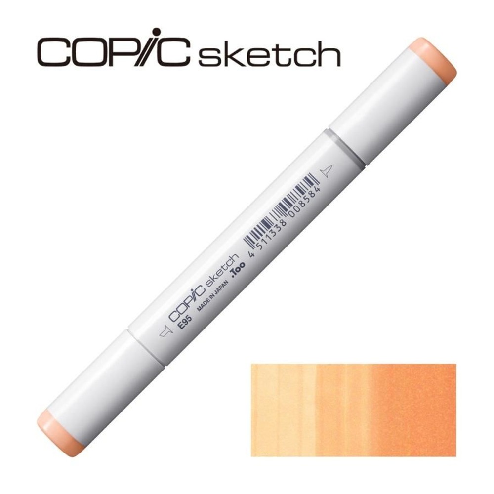 コピックスケッチ E95 ティー・オレンジ,  E95 ティー・オレンジ, スケッチ