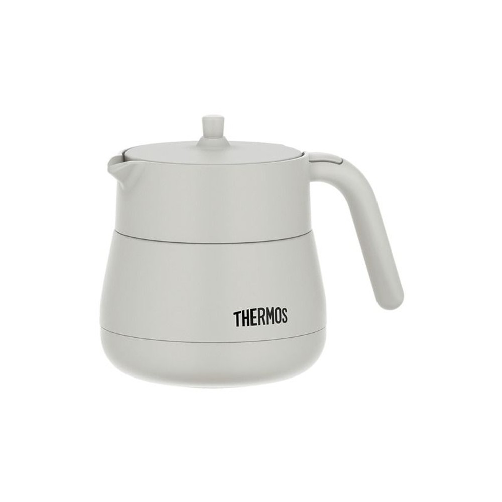 サーモス　真空断熱ティーポット ＴＴＥー４５０ ＬＧＹ, ライトグレー, 450ml