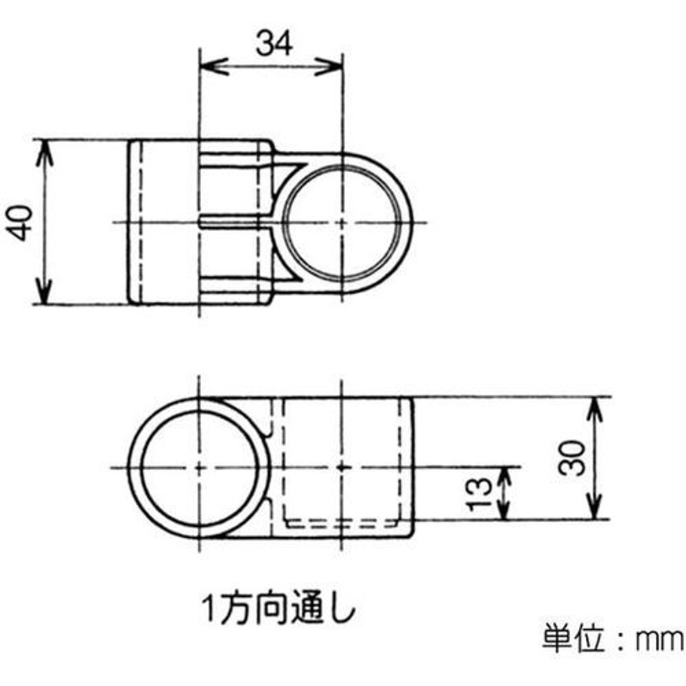 YAZAKI 矢崎化工 イレクタープラスチックジョイント J-150 S クロス用 Φ28用, アイボリー, J-150 S