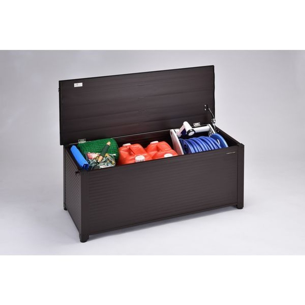 アルミベンチストッカー84 ABS-84P(BR) ブラウン【メーカー直送・代引不可】, ブラウン, 幅84cm&times;奥行45.5cm&times;高さ48cm