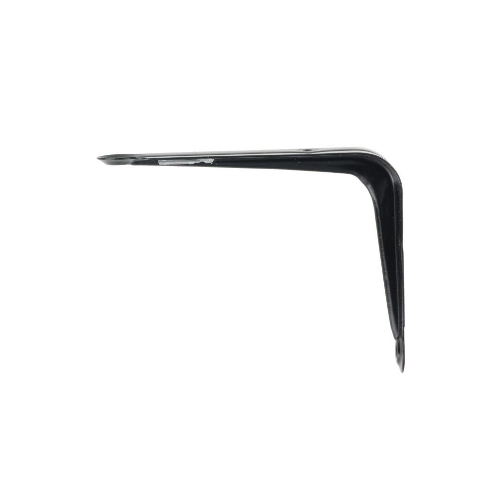 ハイロジック　棚受　バラ　７５&times;１００ｍｍ, ブラック, 1個入り