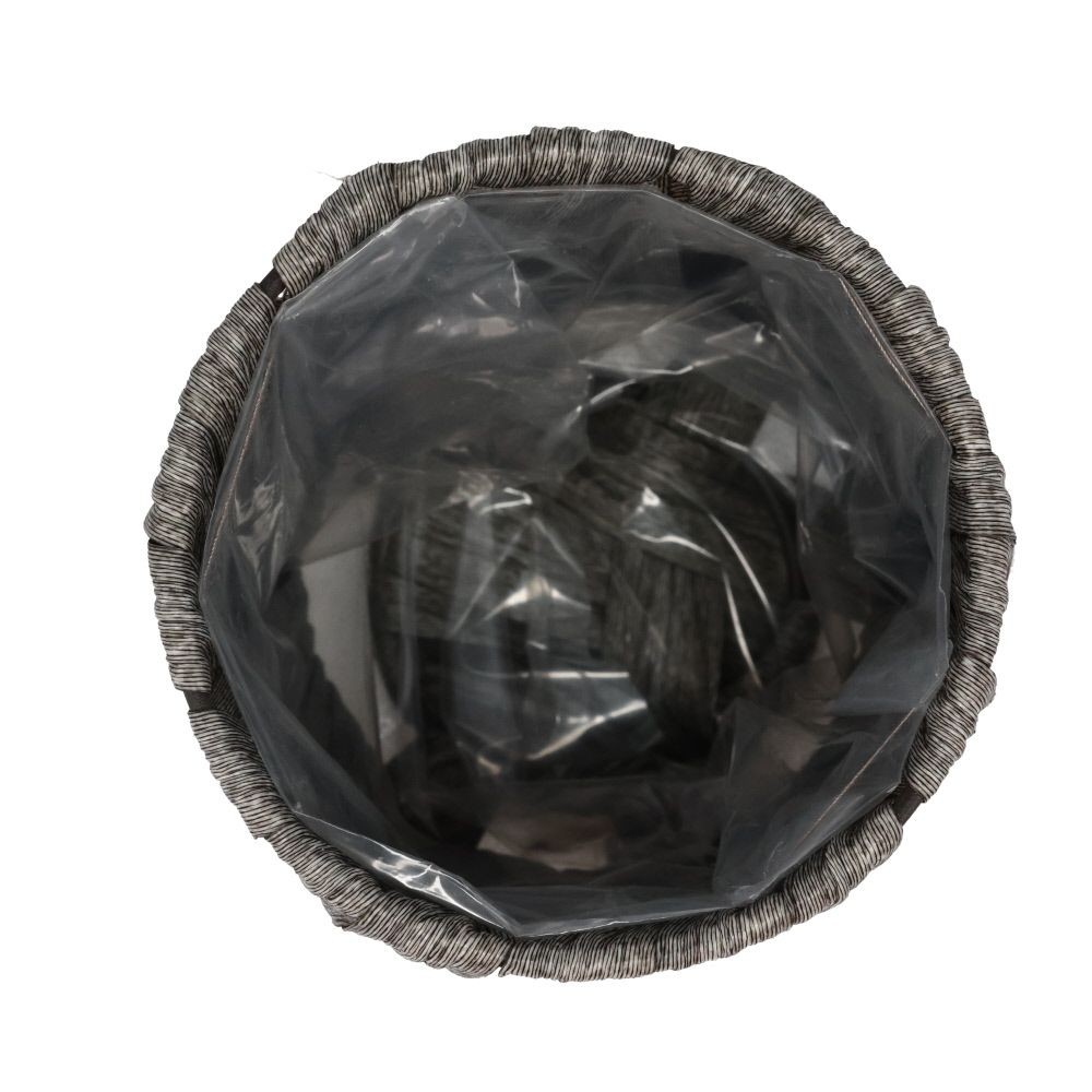 ビニールバスケット　Ｓ　クロス, グレー, S