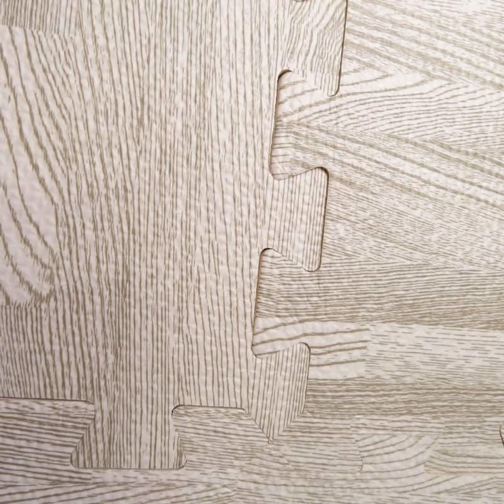 つなげるソフトマット　9枚組　木目柄, ナチュラル, 9枚組