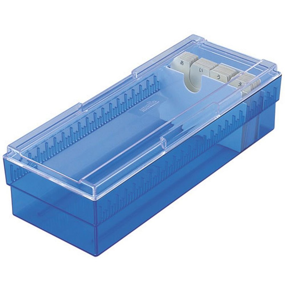 ネームカードボックス, クリアブルー, 名刺ボックス
