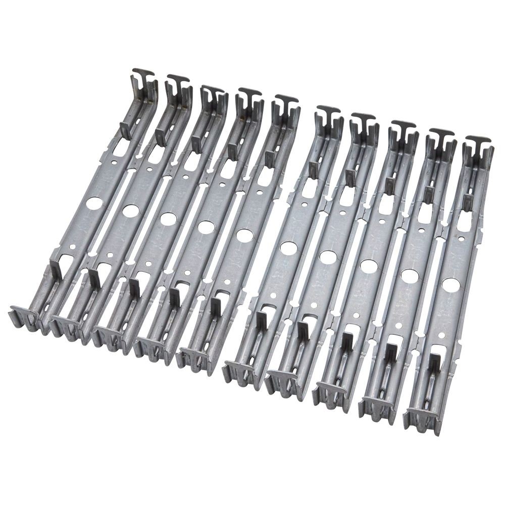 NSP 巾止め金具 45&times;150mm 10個, シルバー, 10個入り