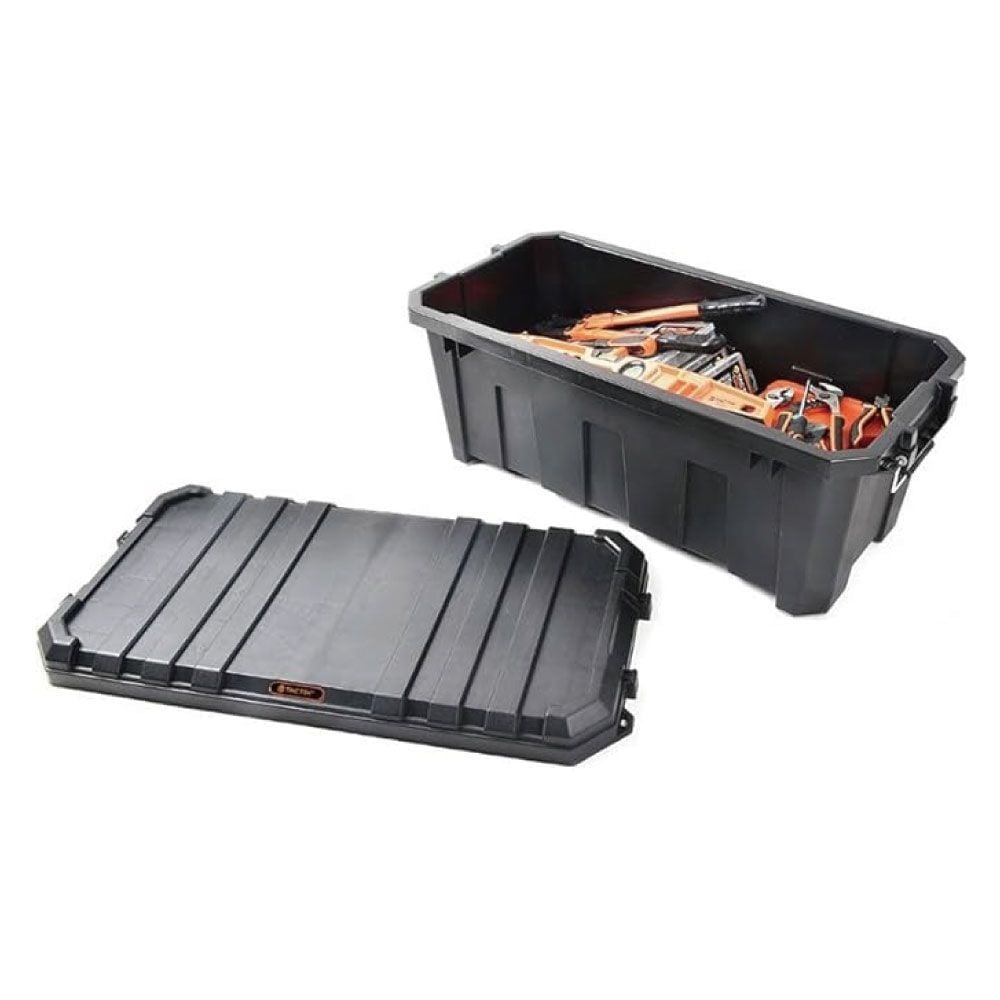 タクティクス コンテナボックス 60L 幅801&times;奥行383&times;高さ325mm, 黒, 60L