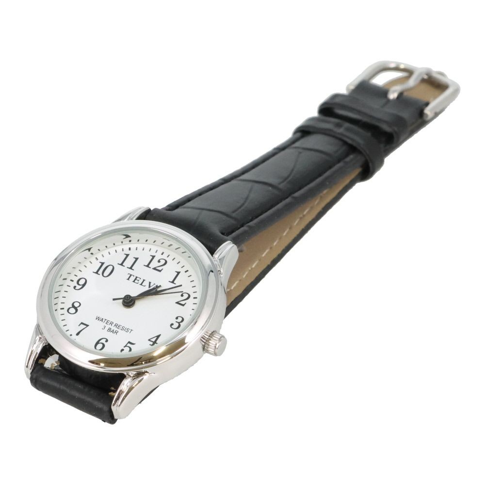 クレファー　アナログウォッチ　レディース　ＴＥＬＶＡ, ブラック, レディース