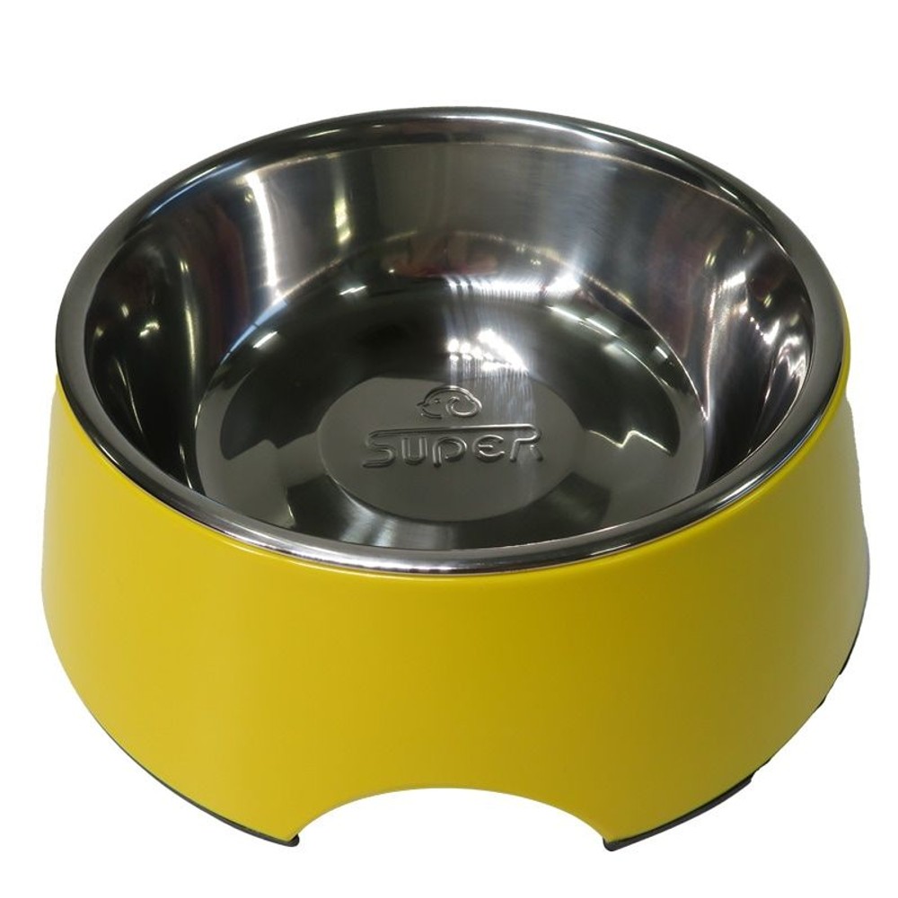 ペット用メラミン食器ステンボウル付き, ステンレス（M）, Mサイズ