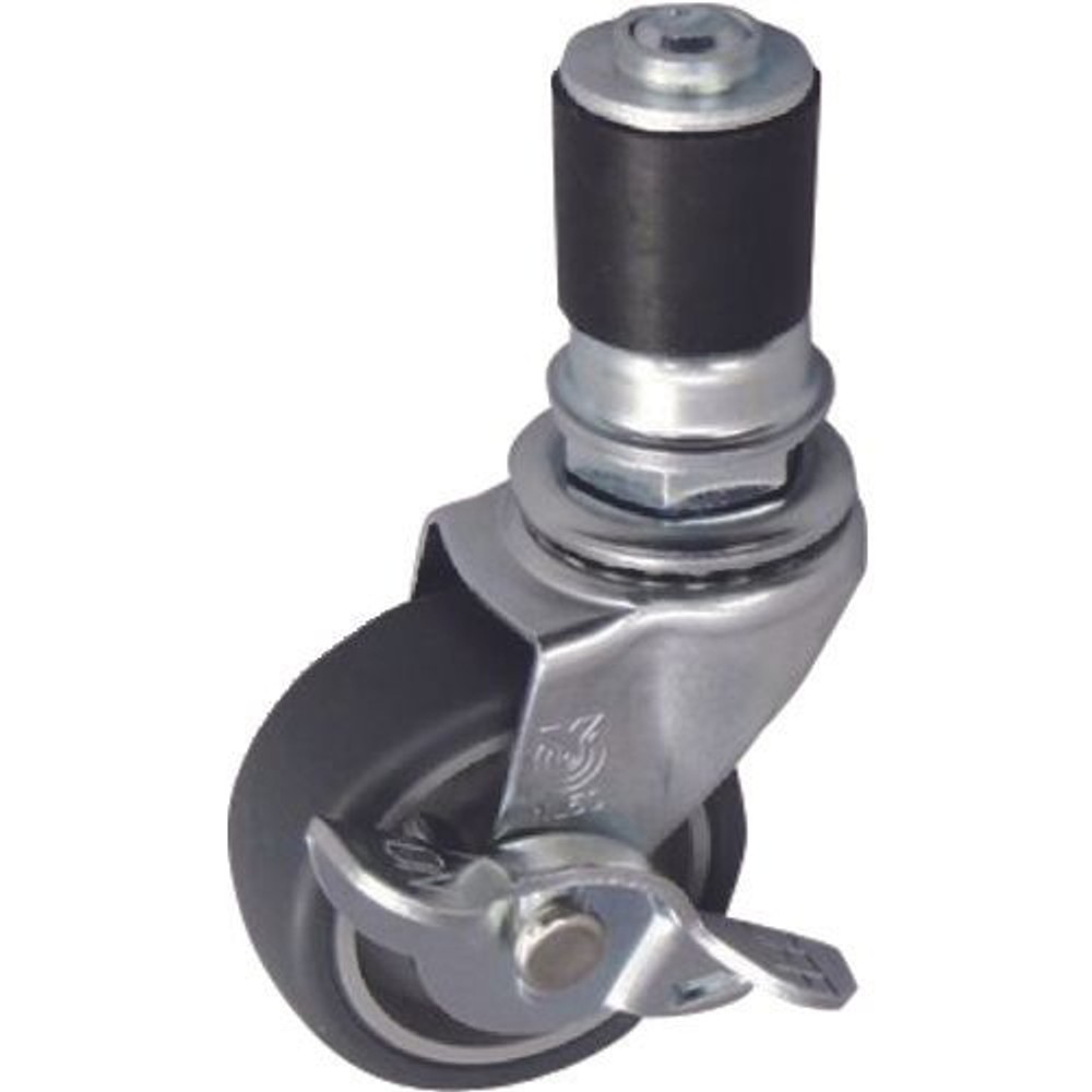 YAZAKI 矢崎化工 イレクター パイプキャスター YGRー50S ストッパー付, パイプキャスター, YGR-50S