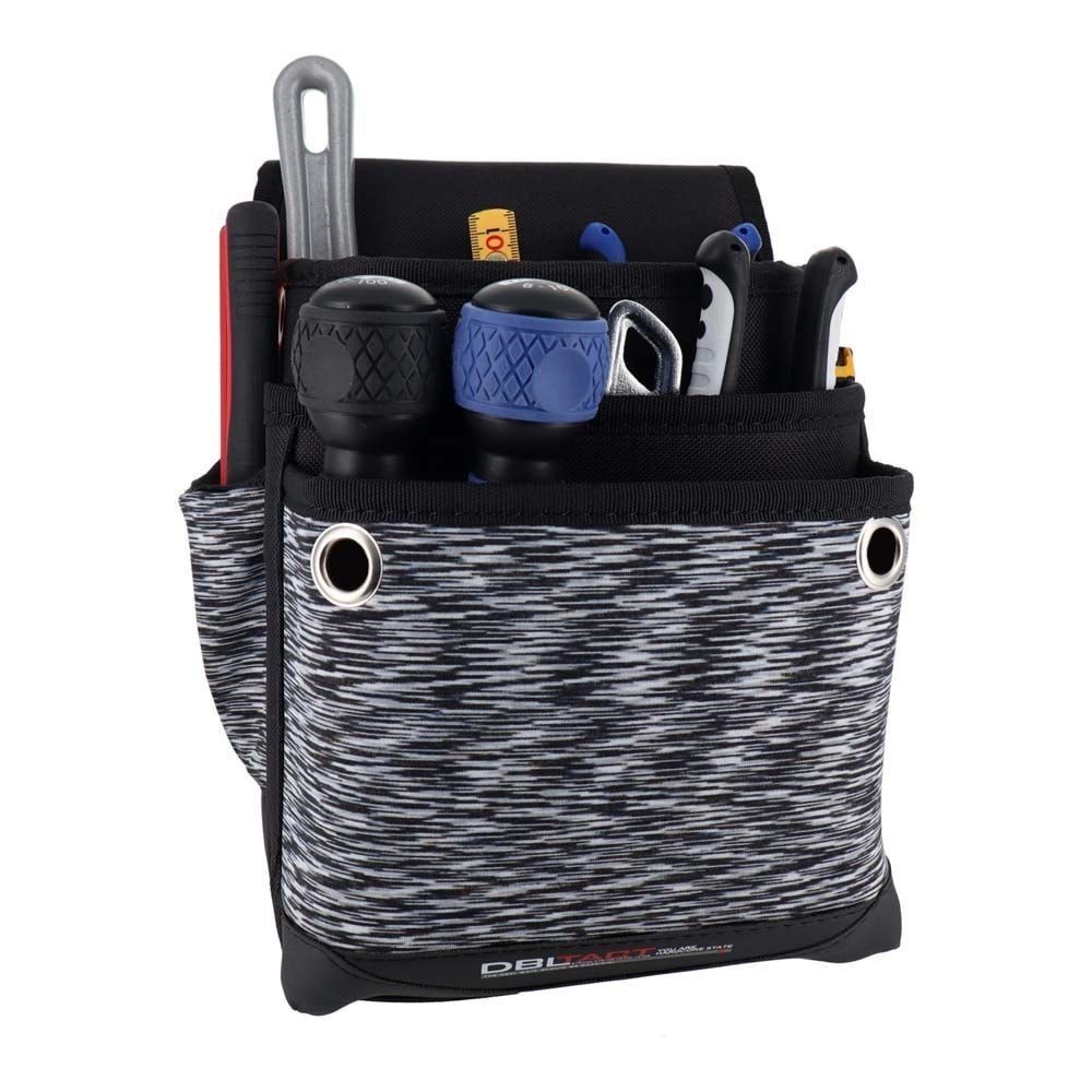 DBLTACT スパンデックスシリーズ　腰袋3段大ワイド　レッドDT-03W, ブラック, 3段