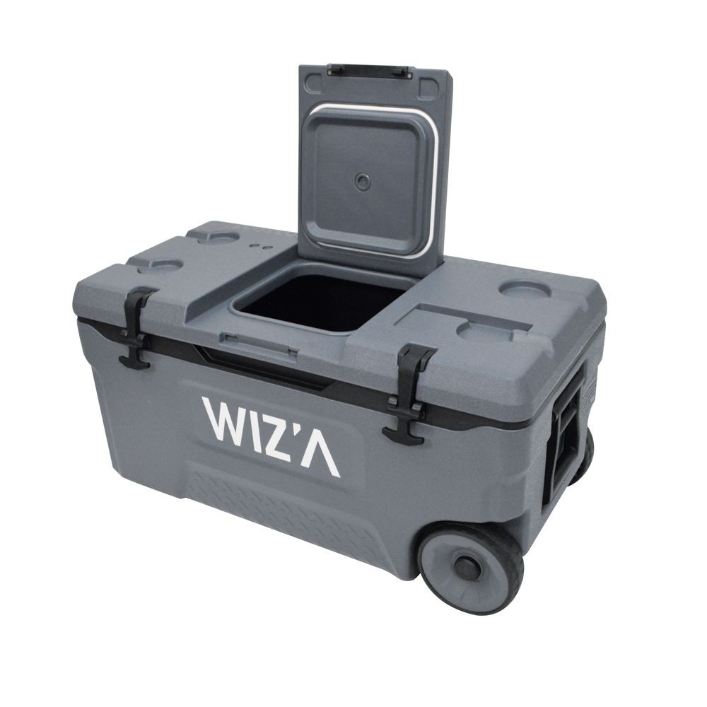 ウィザ WIZ'A 5DAYS　クーラー　キャスター付  75L, ダークグレー, 75L