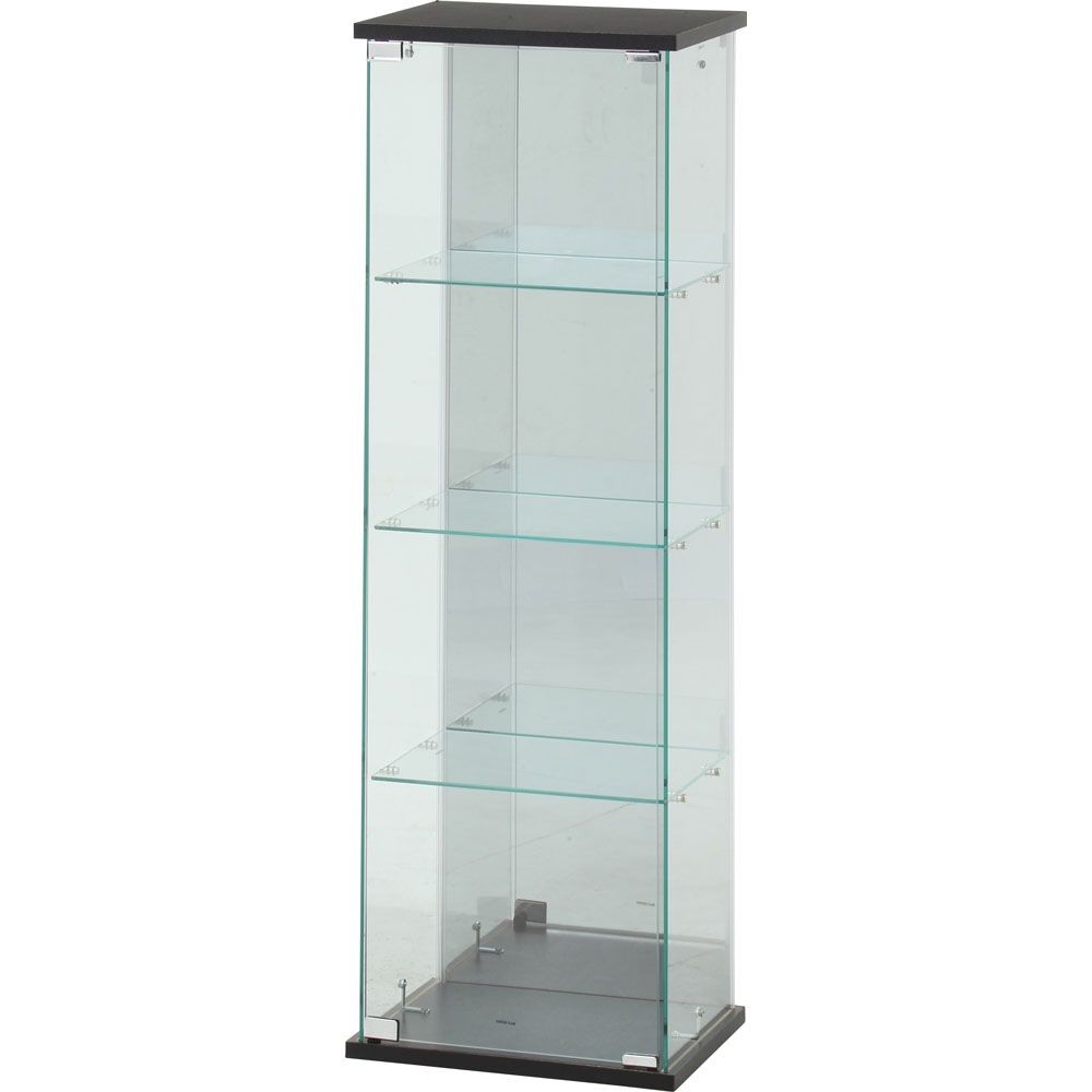 不二貿易 ガラスコレクションケース　ＢＡＡＬ　ＢＫ【メーカー直送・代引不可】, ブラック, 幅390mm&times;奥行300mm&times;高さ1195mm