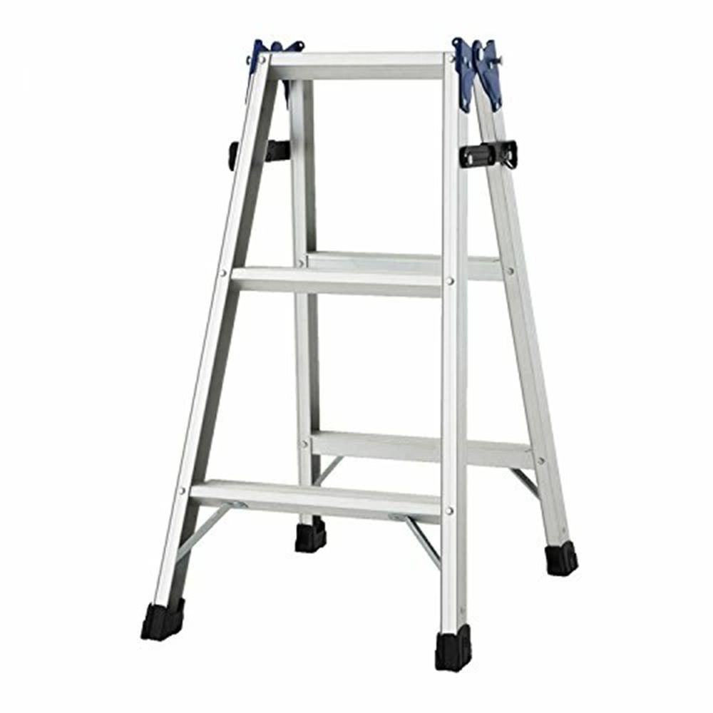 長谷川工業 幅広ステップ脚立 RH-09  0.81m, シルバー, 幅460mm&times;奥行610mm