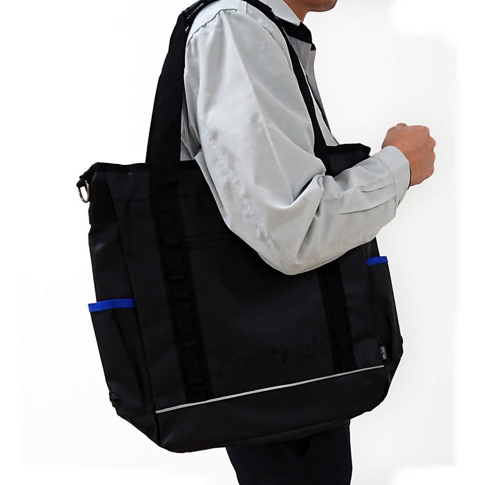 防水生地を使ったトートバッグ　Ｔ15, ブラック, 約20Ｌ