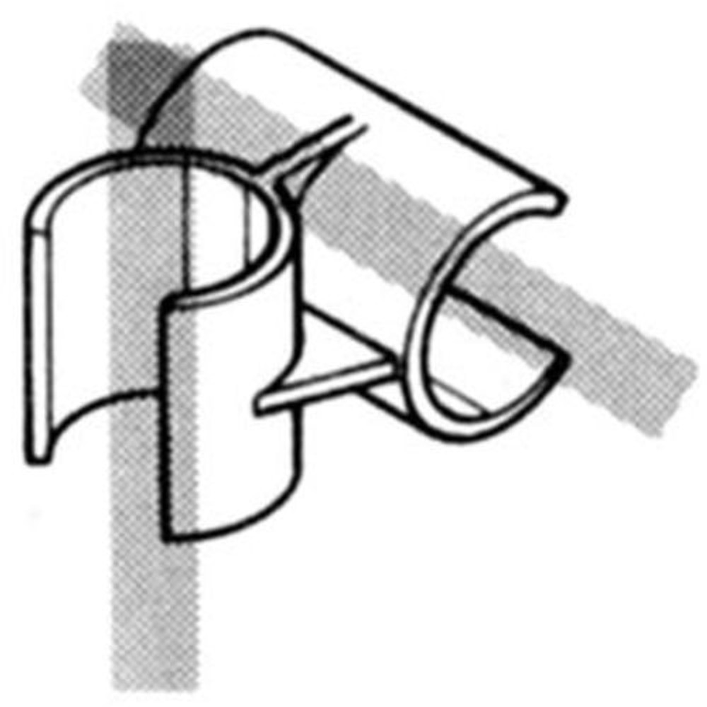 YAZAKI 矢崎化工 イレクタープラスチックジョイント J-13B S クロス用 Φ28用, アイボリー, J-13B S（2方向クロス）