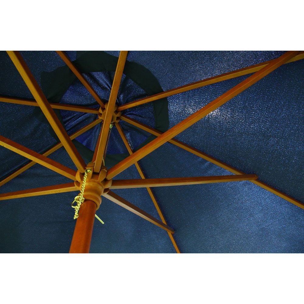 不二貿易  木製パラソル　270ｃｍ, アイボリー, 直径約2.5m