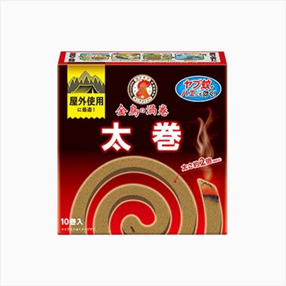 金鳥　金鳥の渦巻　ハエにも効く　太巻　１０巻, 虫よけ, 10巻入